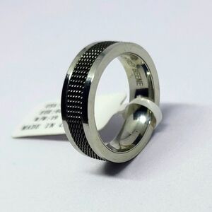 Geoffrey Beene Stainless Steel Men's Ring